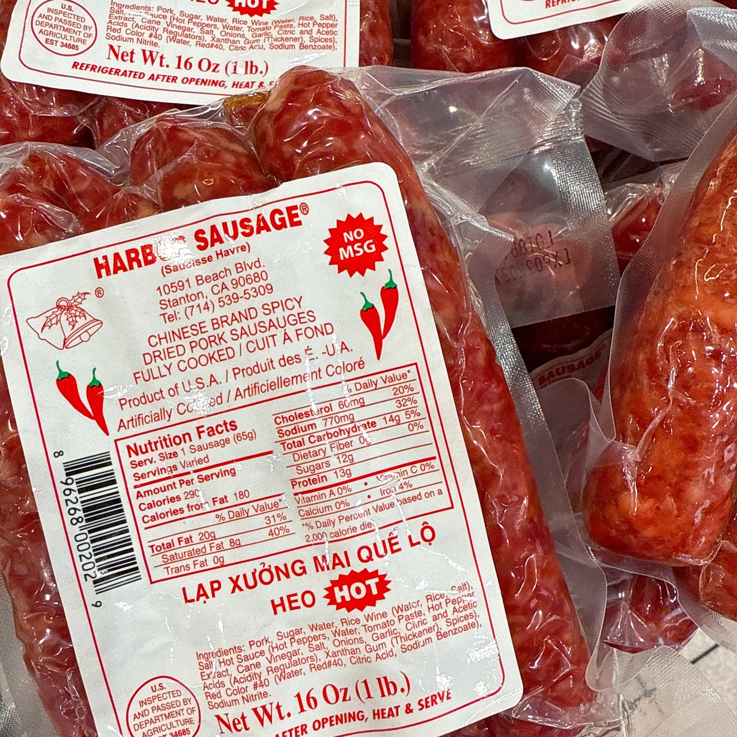 A57:Spicy Pork Sausage - Lạp Xưởng Heo Cay