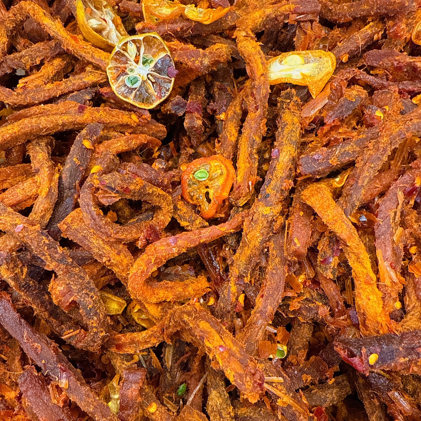 A68: Spicy Lemongrass & Kumquats Beef Jerky - Khô Bò Xả Tắc