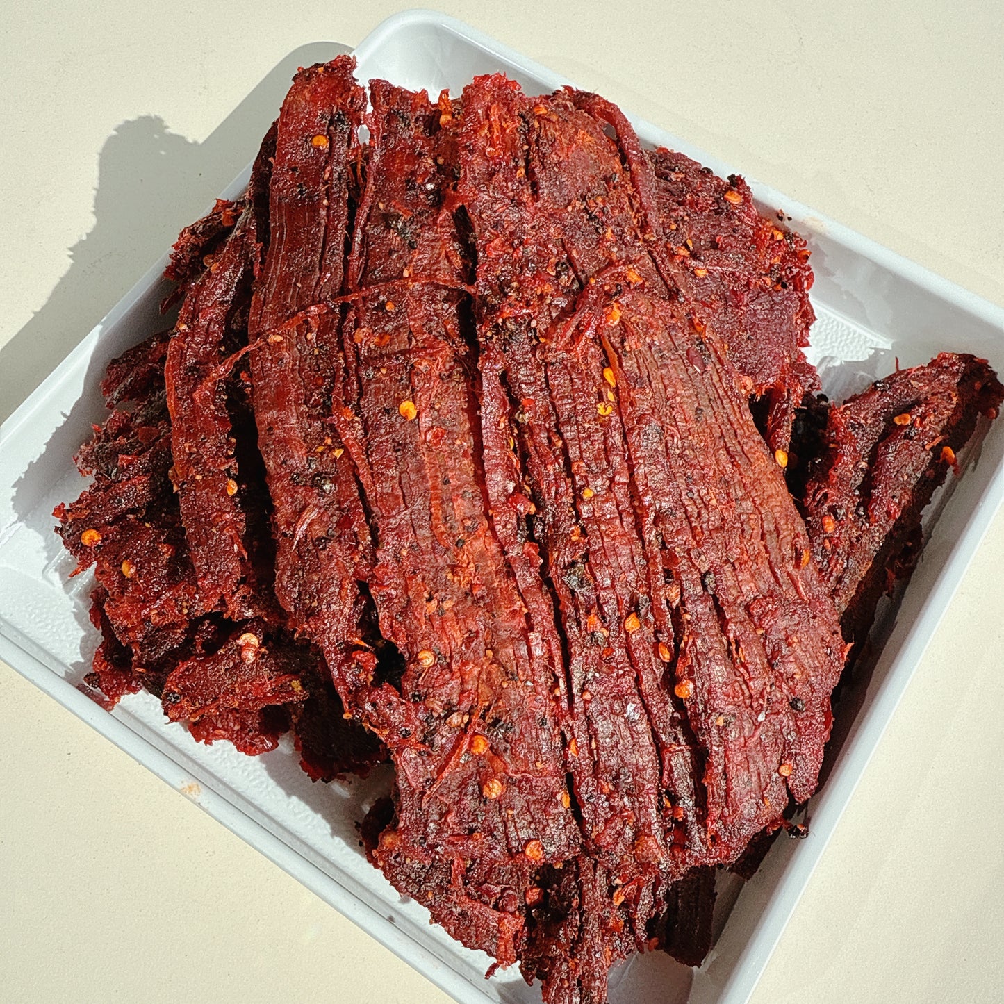 A06: Spicy Flank Steak Beef Jerky - Khô Bò Pháp Cay Tiêu