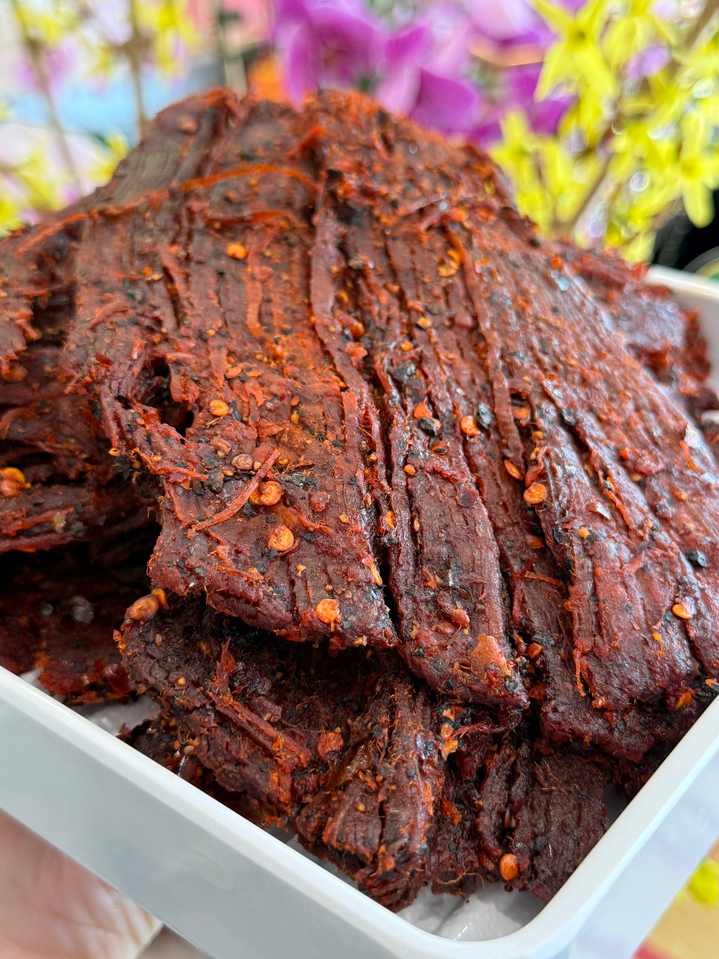 A06: Spicy Flank Steak Beef Jerky - Khô Bò Pháp Cay Tiêu