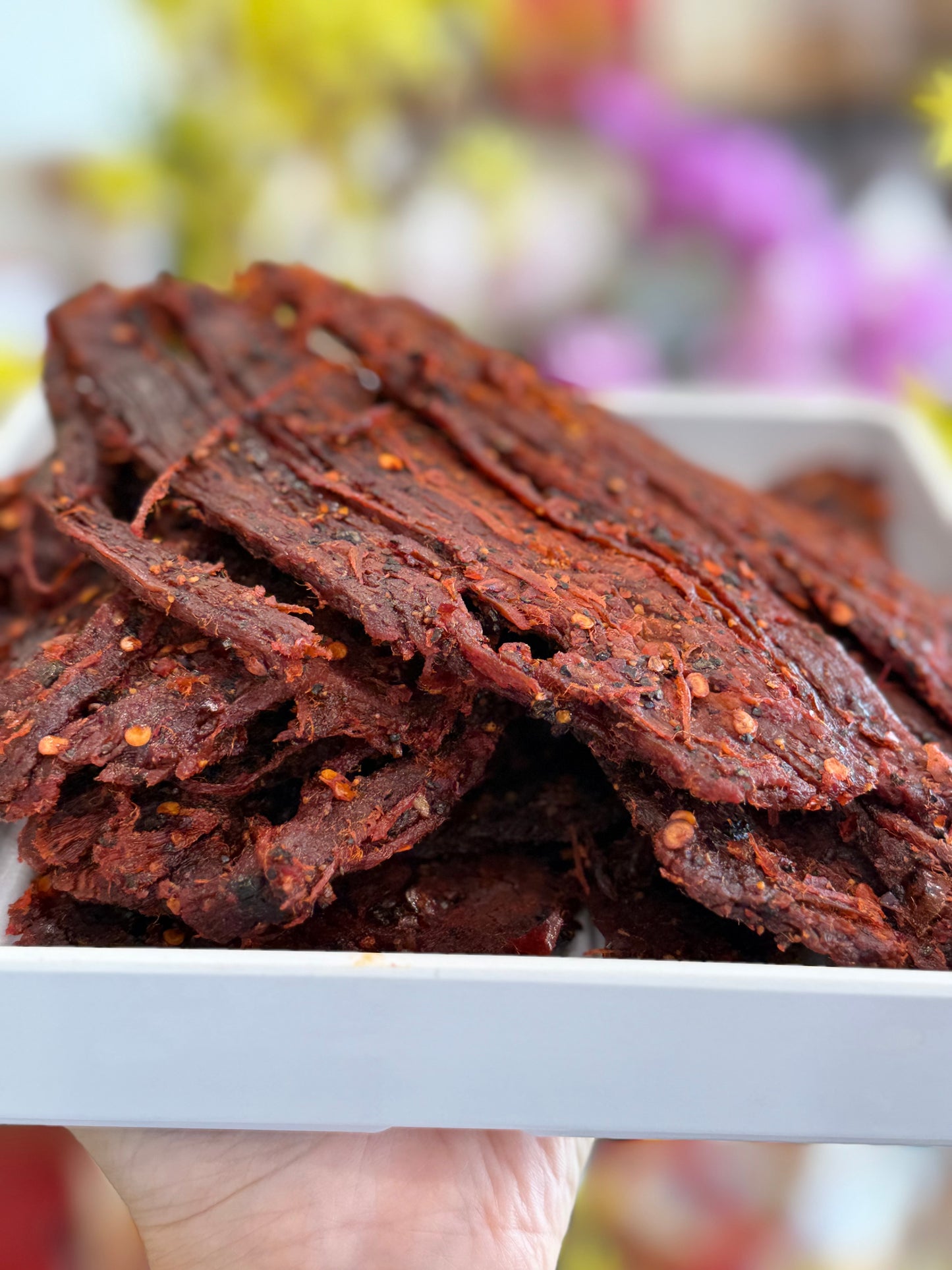 A06: Spicy Flank Steak Beef Jerky - Khô Bò Pháp Cay Tiêu