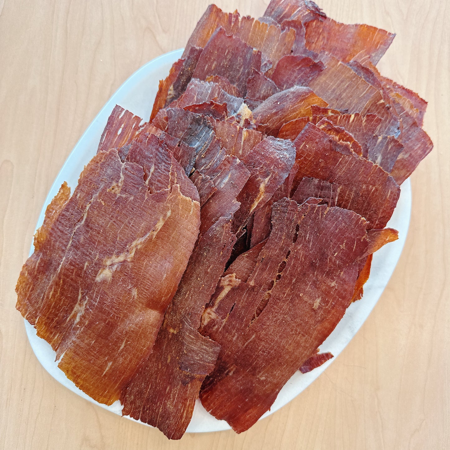 A68 : spicy Thin Crispy Original Beef Jerky - Khô Bò cay mỏng giòn tan (0.5 lb )