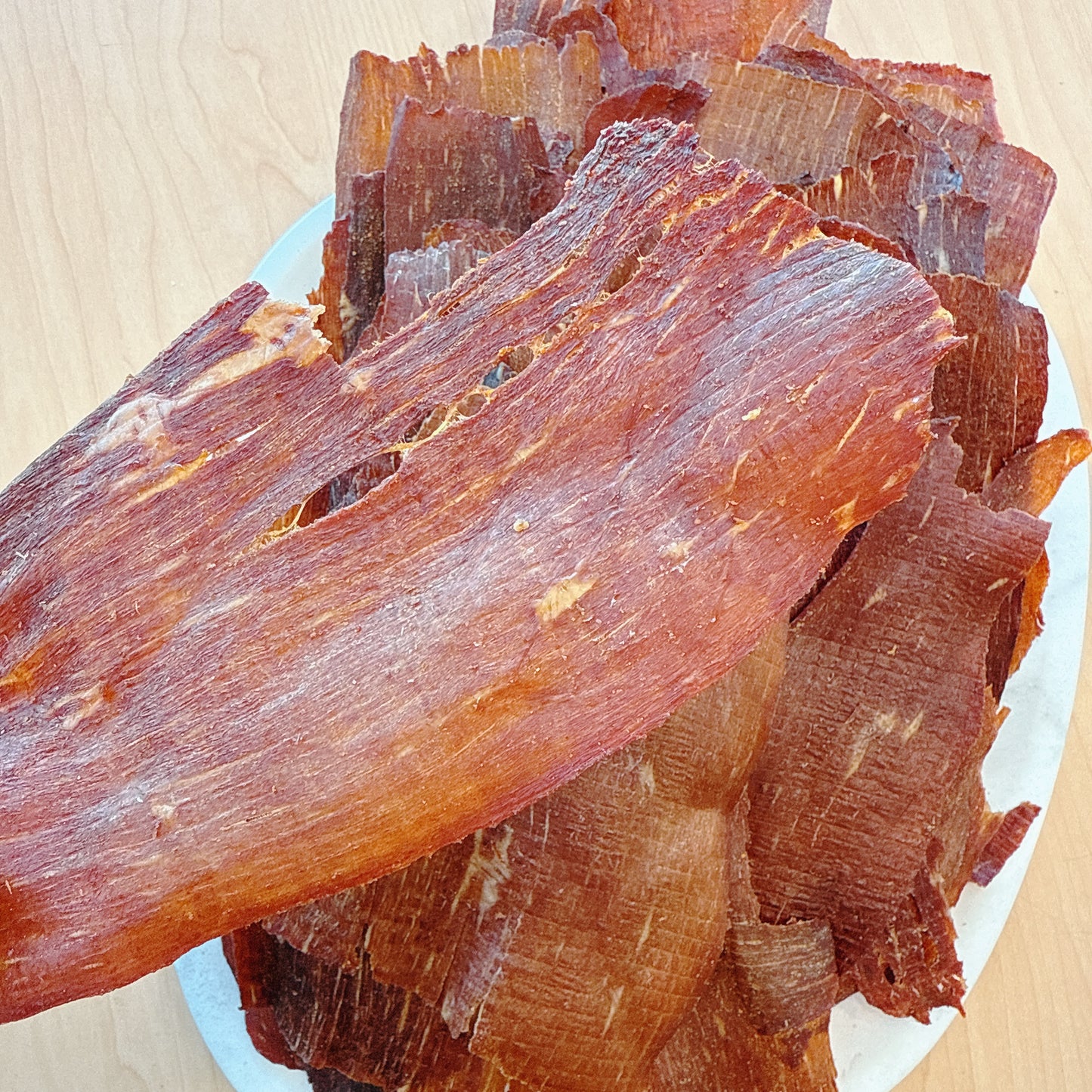 A68 : spicy Thin Crispy Original Beef Jerky - Khô Bò cay mỏng giòn tan (0.5 lb )