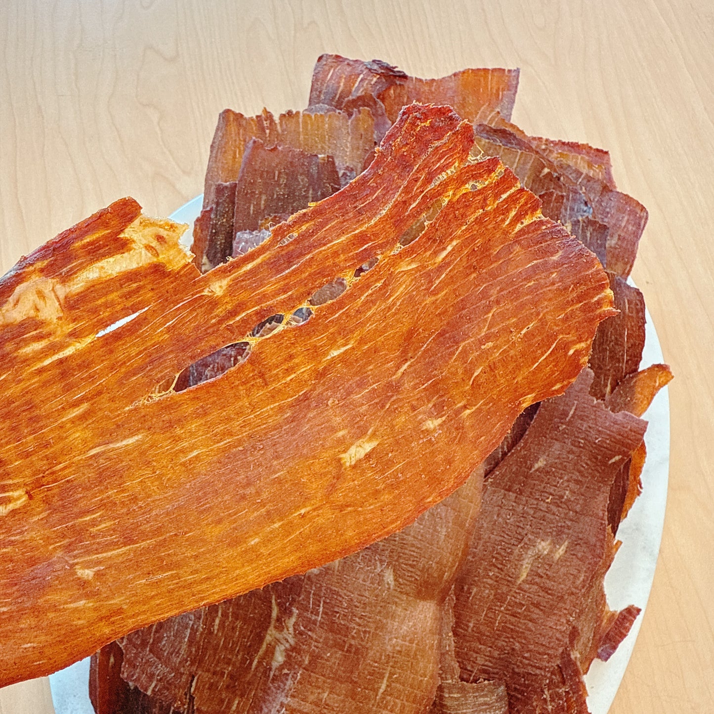 A68 : spicy Thin Crispy Original Beef Jerky - Khô Bò cay mỏng giòn tan (0.5 lb )