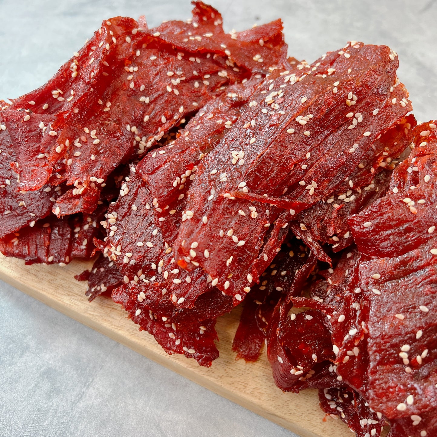 A04-BBQ Sesame Fruit Favor - Khô Bò BBQ Mè Ướp Nước Trái Cây (Ăn Gỏi Đu Đủ).