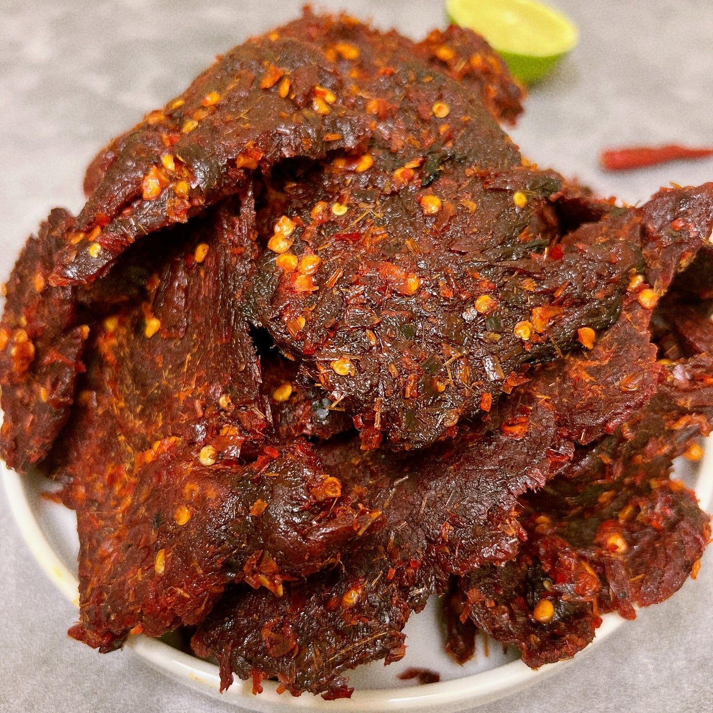 A03-House Special Lemongrass Beef Jerky- Khô Bò Xả Cay Đặc Biệt