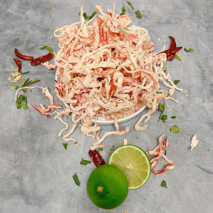 B24-Squid Strips Steamed With Coconut Water - Mực Sợi hấp Nước Dừa