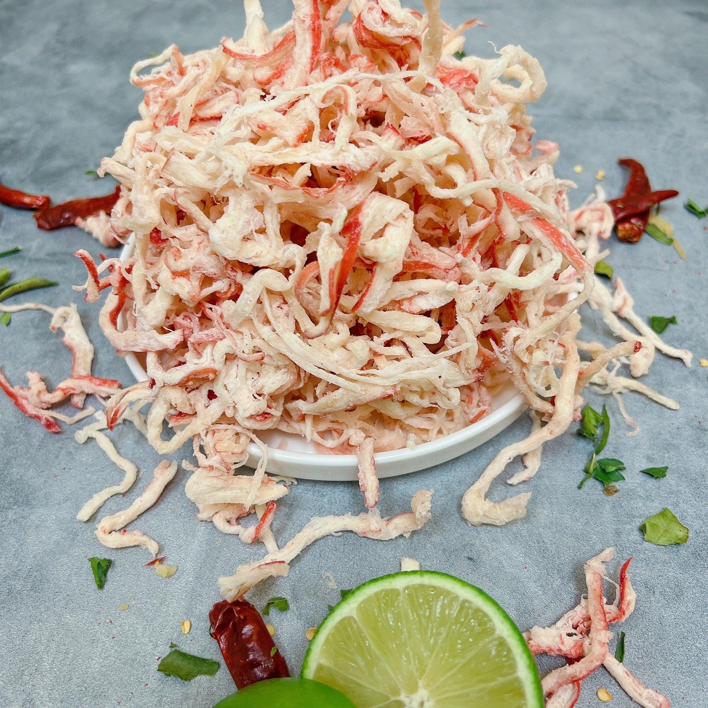 B24-Squid Strips Steamed With Coconut Water - Mực Sợi hấp Nước Dừa