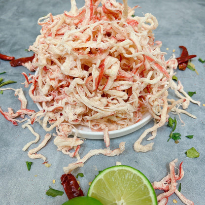 B24-Squid Strips Steamed With Coconut Water - Mực Sợi hấp Nước Dừa