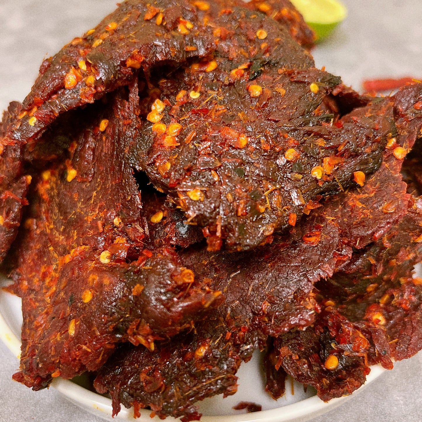 A03-House Special Lemongrass Beef Jerky- Khô Bò Xả Cay Đặc Biệt