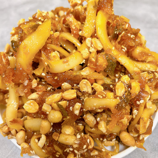 C23-Pineapple Mix Young Coconut ,Kumquat& Peanut - Khóm Mix Dừa Non,Tắc &Đậu Phộng  Chua Ngọt