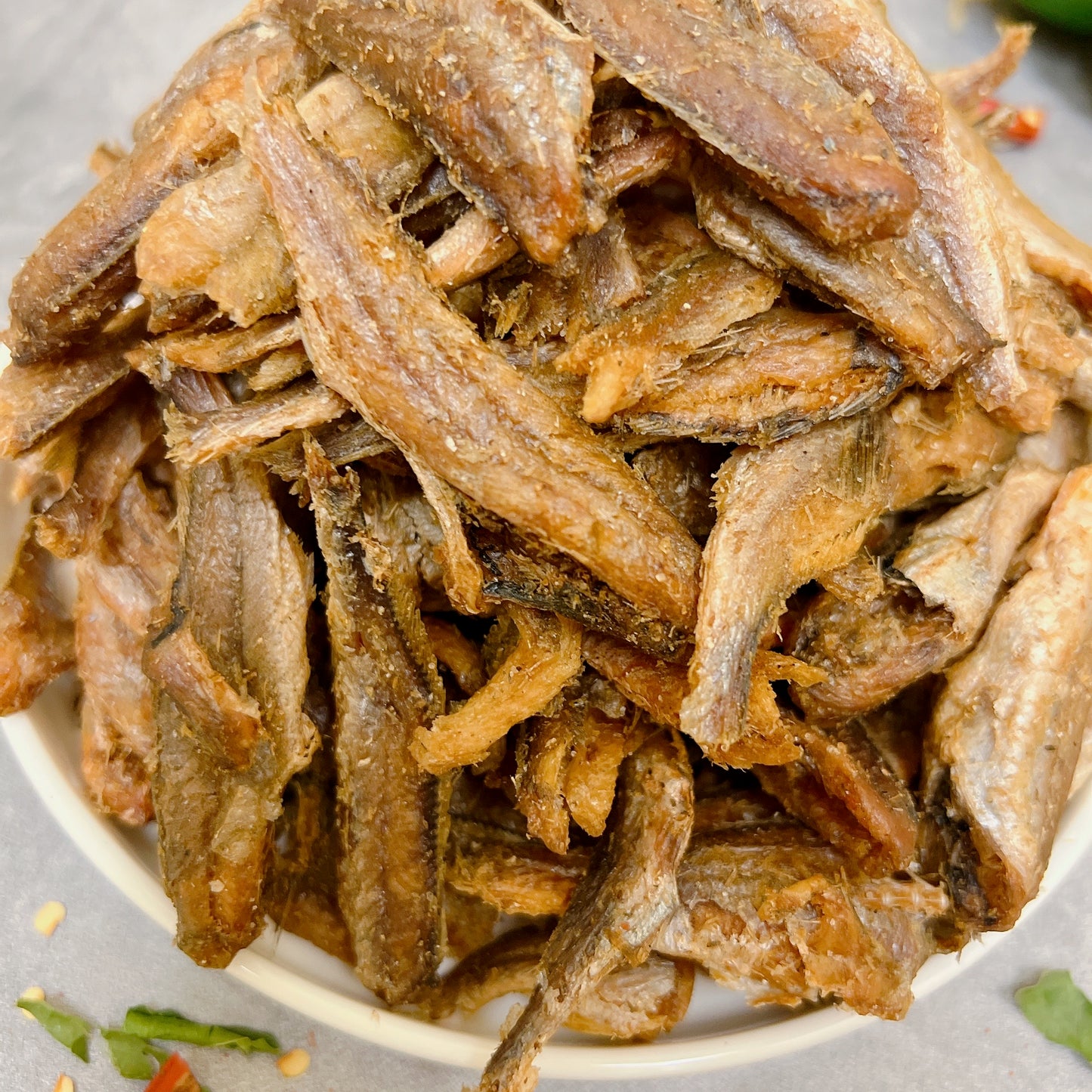 B01-Crispy And Spicy Dried Croaker Fish-Cá Đù Cay Sấy Giòn.