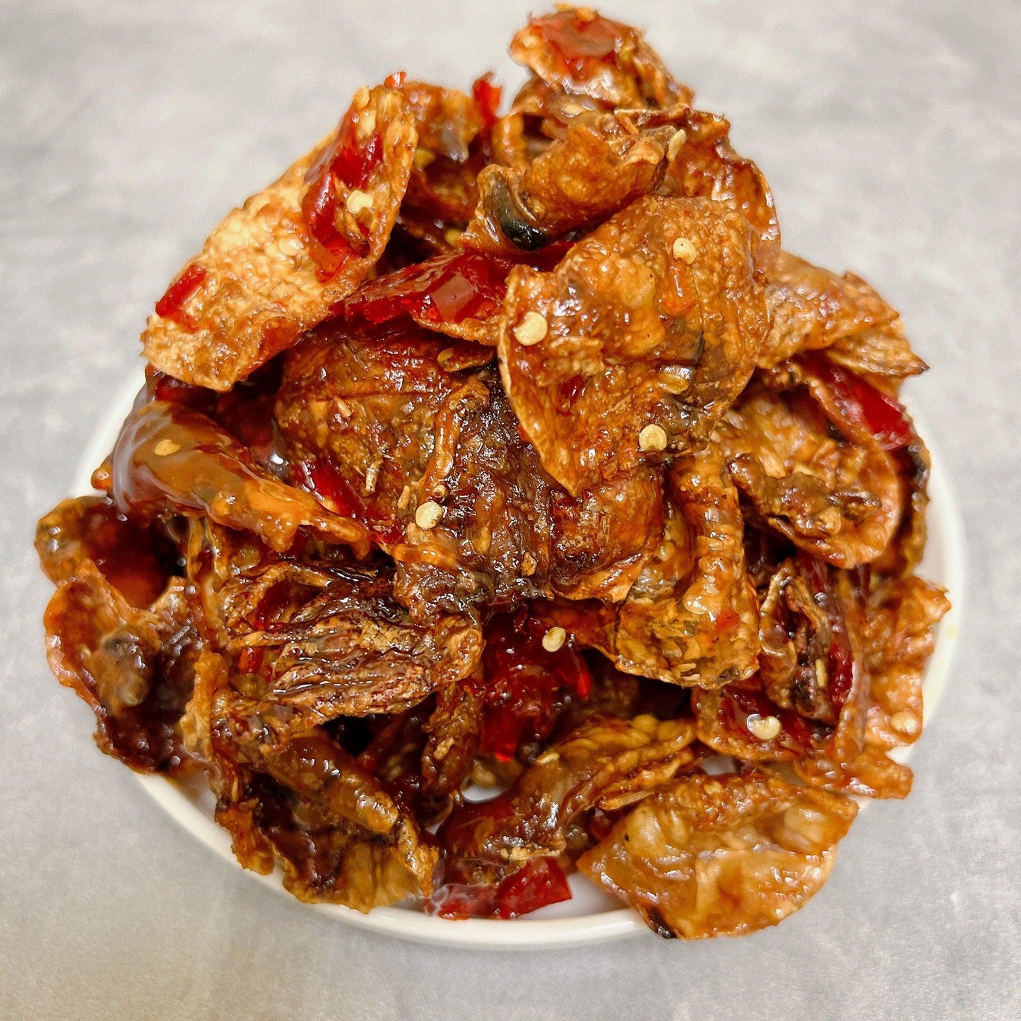 B10-Baby Squid Spicy Sweet &Sour - Mực Sữa Rim Mắm Me Cay Chua Ngọt