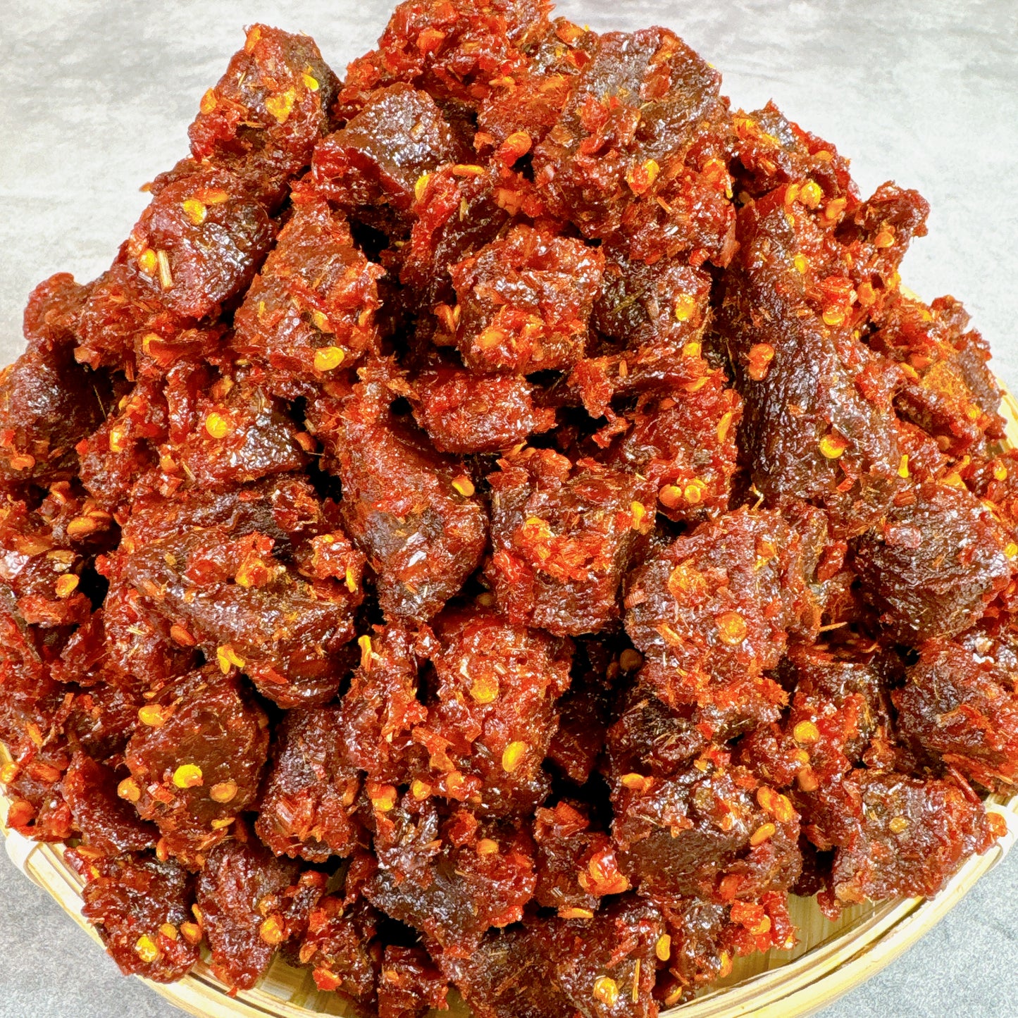 C25:Spicy Cube Beef Jerky -Khô Bò Cục Xả Cay