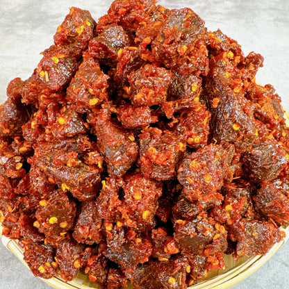 C25:Spicy Cube Beef Jerky -Khô Bò Cục Xả Cay