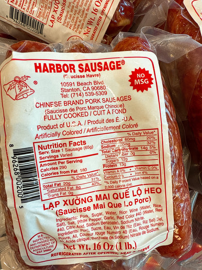A58 : Pork Sausage - Lạp Xưởng Heo Mai Quế Lộ