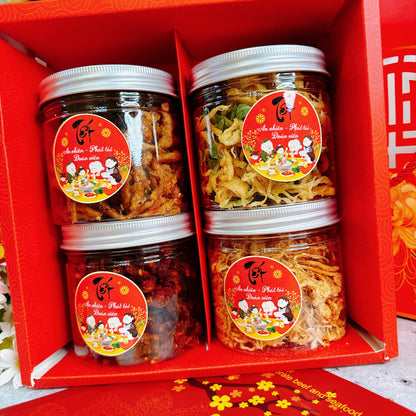 Luna New Year Set Meat&Seafood Mix&Match-Set Quà Tết Khô Bò& Hải Sản