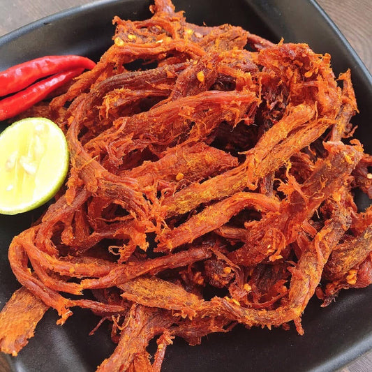 A69: Garlic Pork Jerky - Khô Heo Cháy Tỏi Sợi