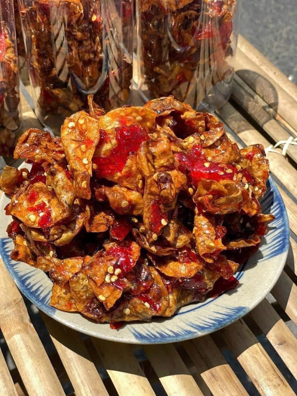B64: Spicy Sate Tamarind Squid-  Mực Sate Rim Me