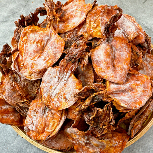 B28-Whole Dried Squid- Mực Sữa Có Đầu