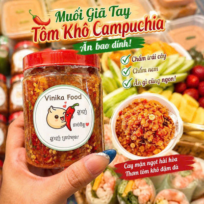 E66: Cambodian Chili Salt with Dried Shrimp- MUỐI ỚT TÔM KHÔ CAMPUCHIA