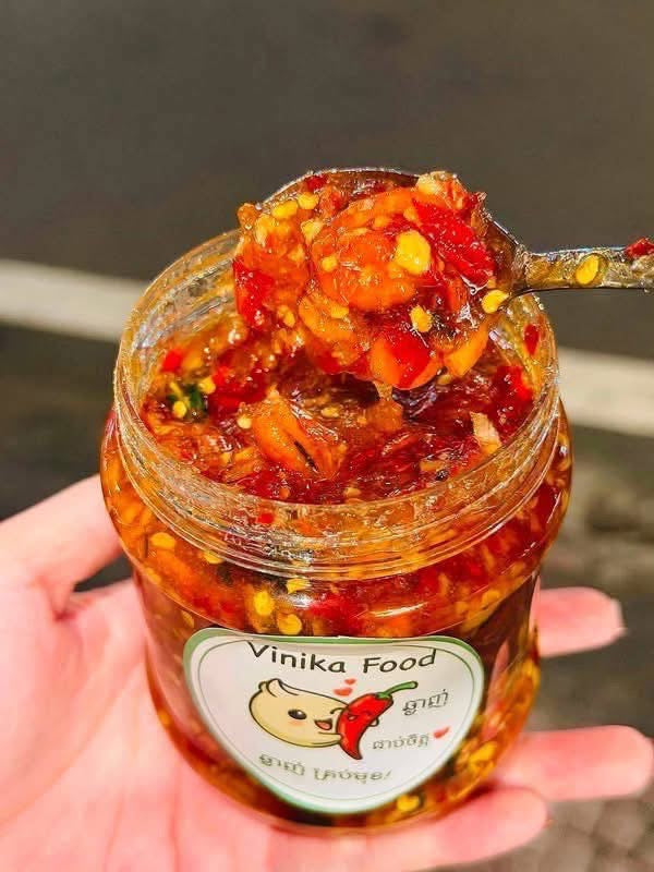 E66: Cambodian Chili Salt with Dried Shrimp- MUỐI ỚT TÔM KHÔ CAMPUCHIA