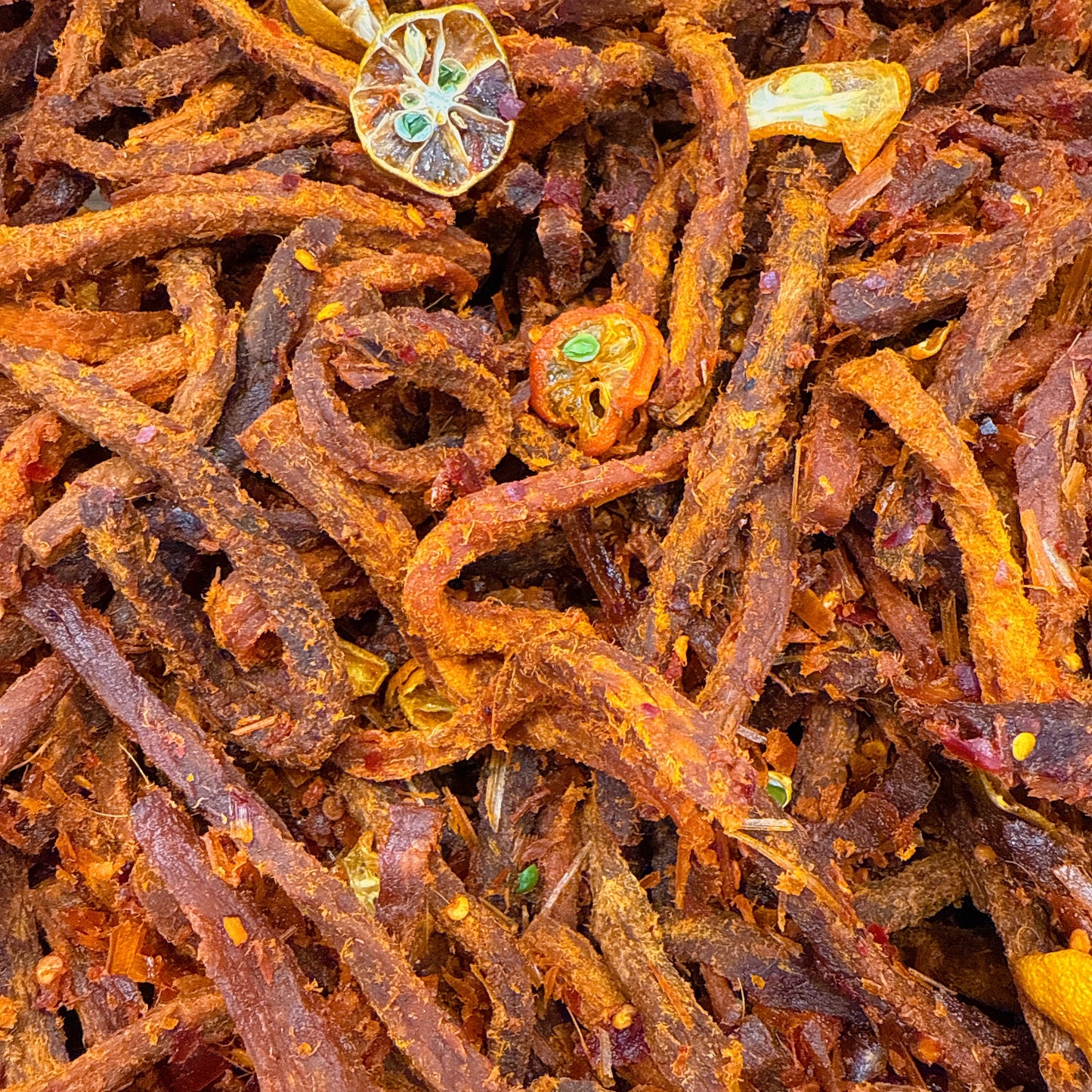 A68: Spicy Lemongrass & Kumquats Beef Jerky - Khô Bò Xả Tắc