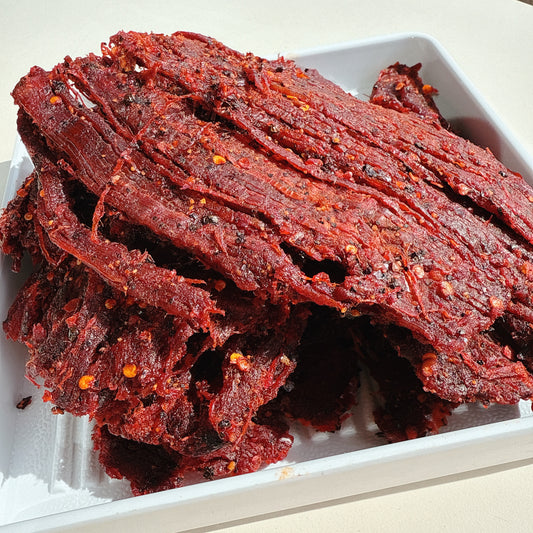A06: Spicy Flank Steak Beef Jerky - Khô Bò Pháp Cay Tiêu