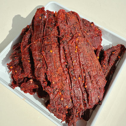 A06: Spicy Flank Steak Beef Jerky - Khô Bò Pháp Cay Tiêu