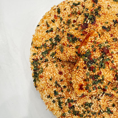 E66: Spicy Cripsy Rice with green onion fish sauce- Cơm Cháy Mắm Hành Cay