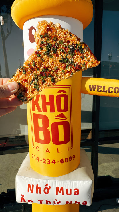 E66: Spicy Cripsy Rice with green onion fish sauce- Cơm Cháy Mắm Hành Cay