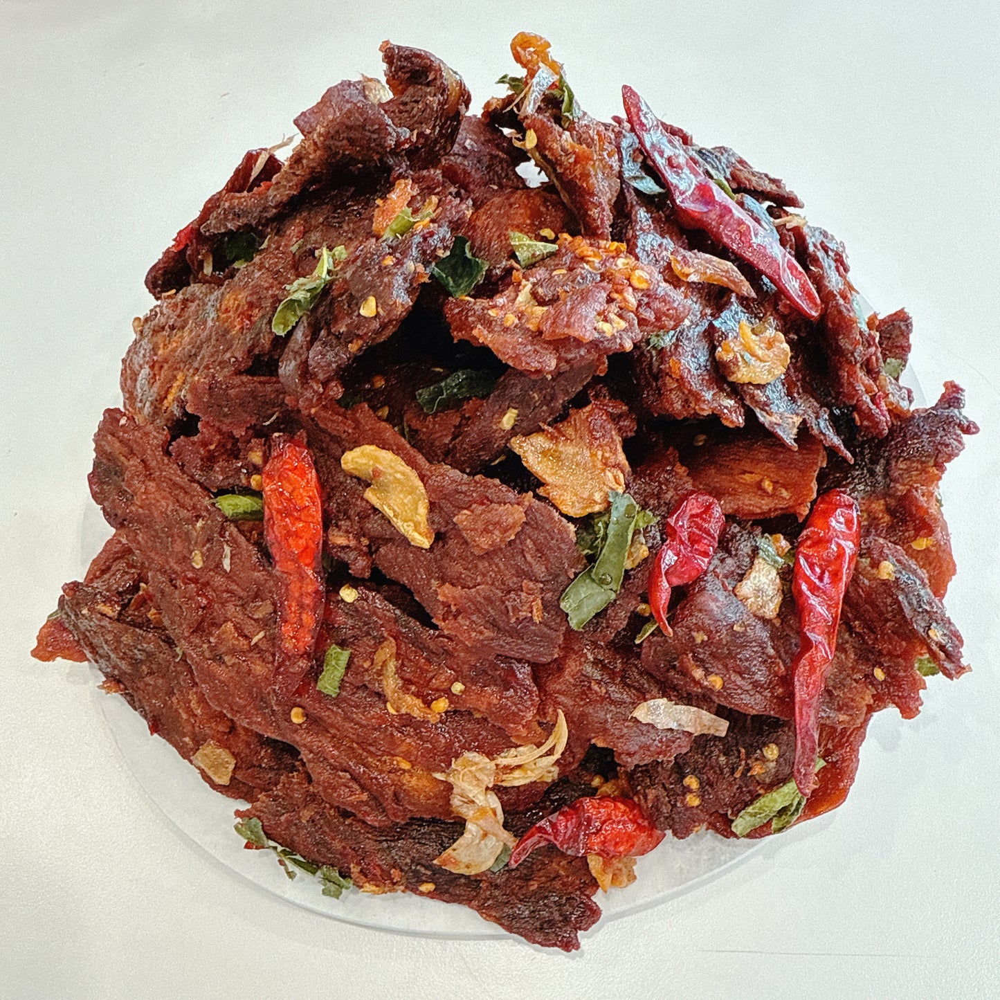 A88: Garlic Beef Jerky & Thai Leave favor - Khô Bò Cháy Tỏi Lá Chanh