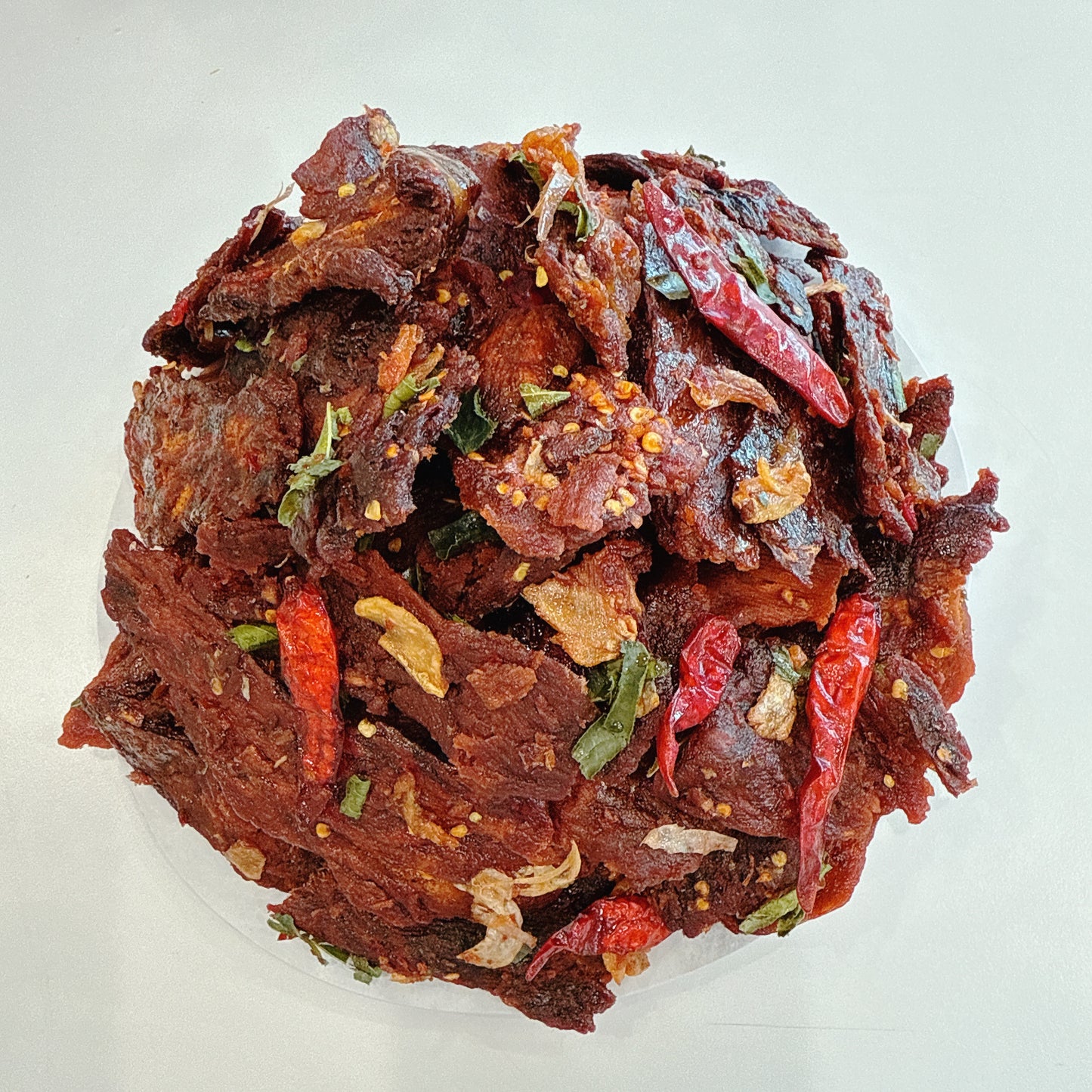 A88: Garlic Beef Jerky & Thai Leave favor - Khô Bò Cháy Tỏi Lá Chanh