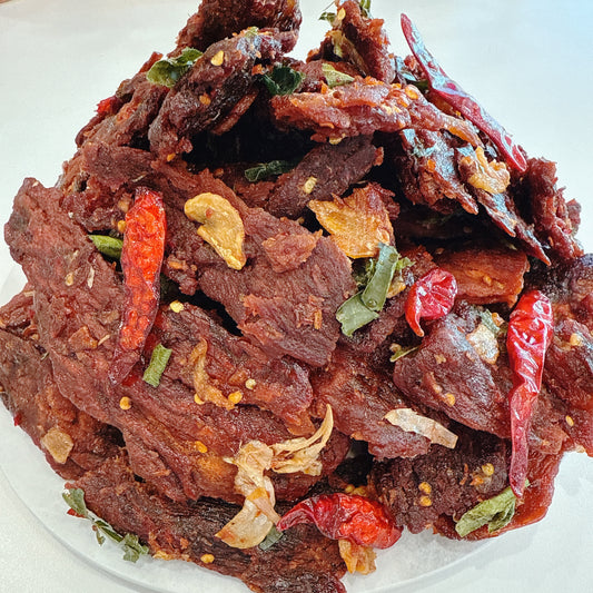 A88: Garlic Beef Jerky & Thai Leave favor - Khô Bò Cháy Tỏi Lá Chanh