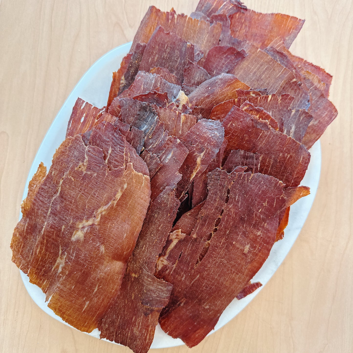 A68 : spicy Thin Crispy Original Beef Jerky - Khô Bò cay mỏng giòn tan (0.5 lb )
