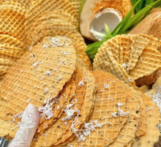 C83: Crispy Sesame Milk Cake - Bánh Kẹp Mè Ngò