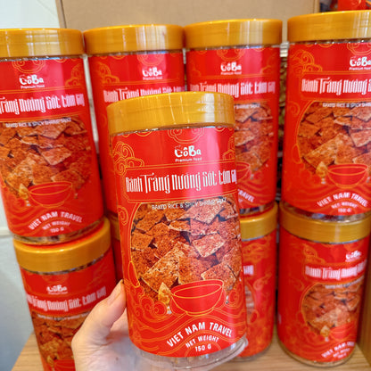 E38 : Bake Rice & Spicy Shirmp Sauce- Bánh Tráng Nướng Sốt Tôm Cay