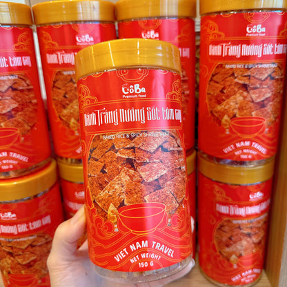 E38 : Bake Rice & Spicy Shirmp Sauce- Bánh Tráng Nướng Sốt Tôm Cay