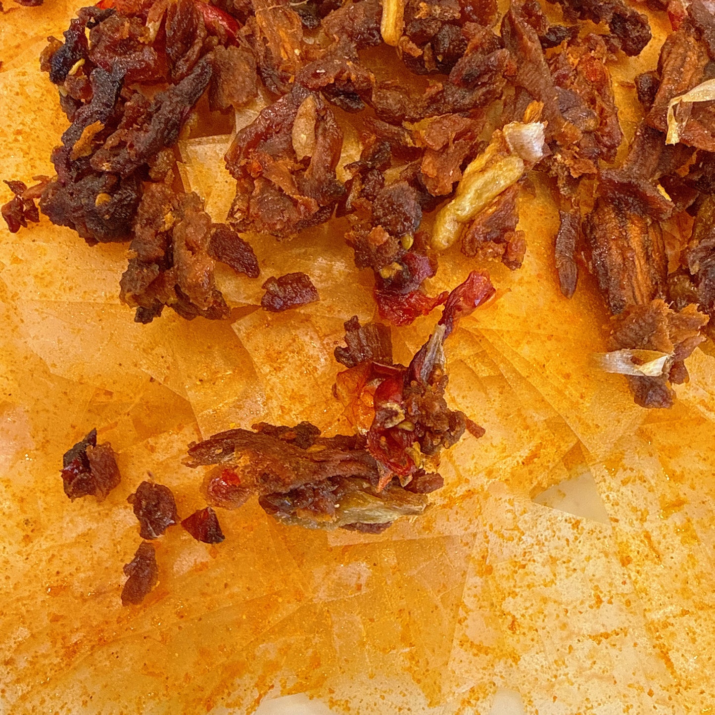 Garlic Rice Paper With Spicy Garlic Beef Jerky - Bánh Tráng Tỏi Cay Khô Bò Cháy Tỏi