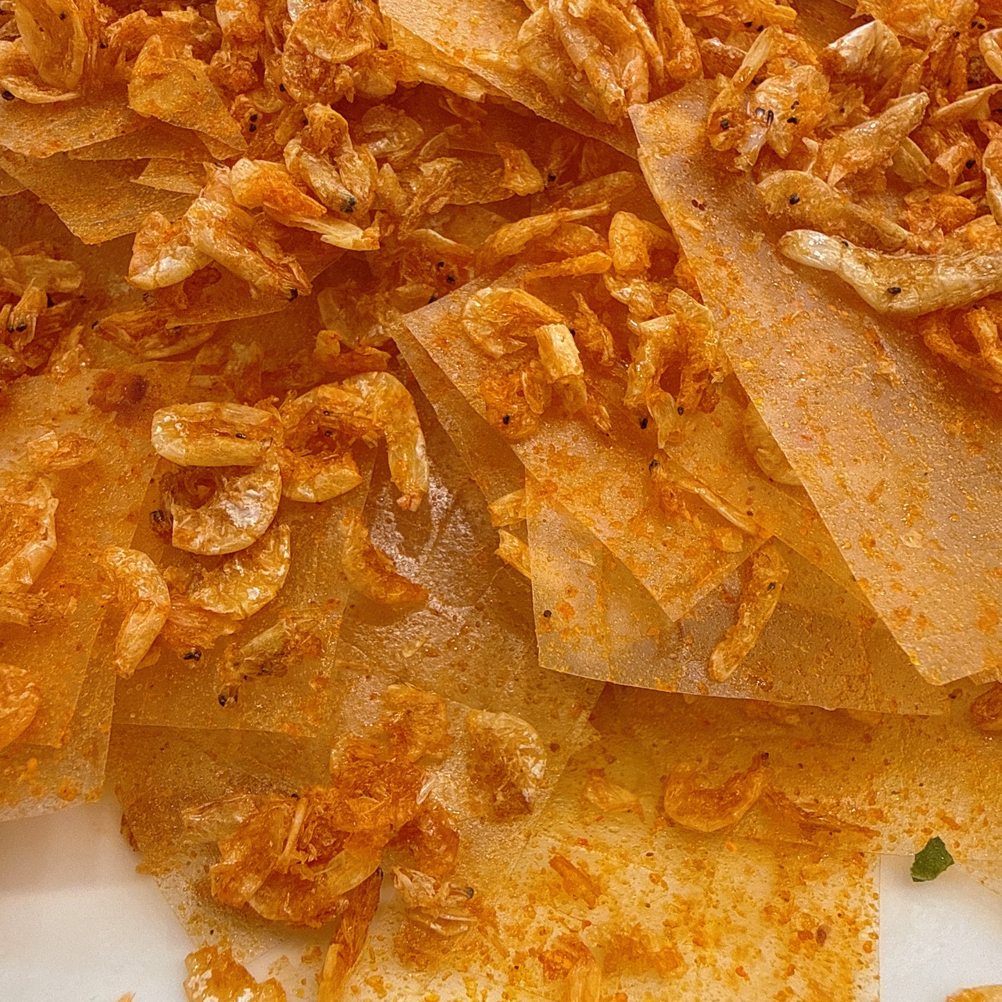 Spicy Rice Paper With Crispy Shirmp- Bánh Tráng Tôm Khô Cháy Giòn