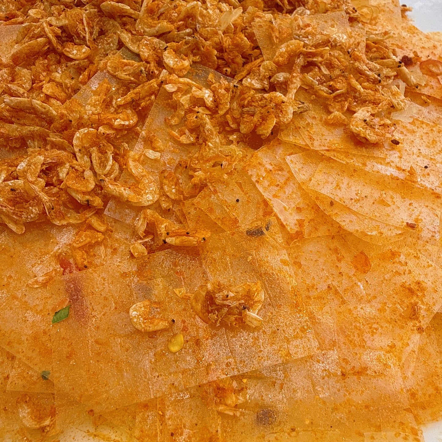 Spicy Rice Paper With Crispy Shirmp- Bánh Tráng Tôm Khô Cháy Giòn