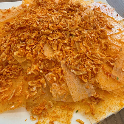 Spicy Rice Paper With Crispy Shirmp- Bánh Tráng Tôm Khô Cháy Giòn