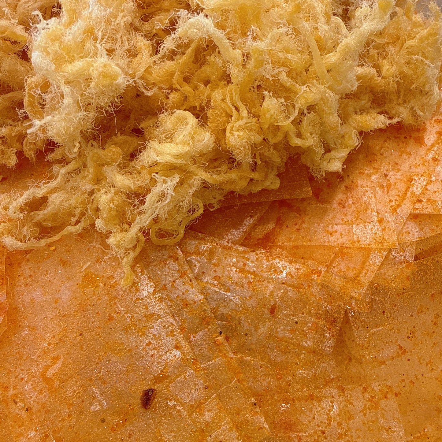 Rice Paper With Meat Floss - Bánh Tráng Tỏi Cay Chà Bông