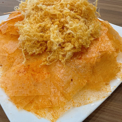 Rice Paper With Meat Floss - Bánh Tráng Tỏi Cay Chà Bông