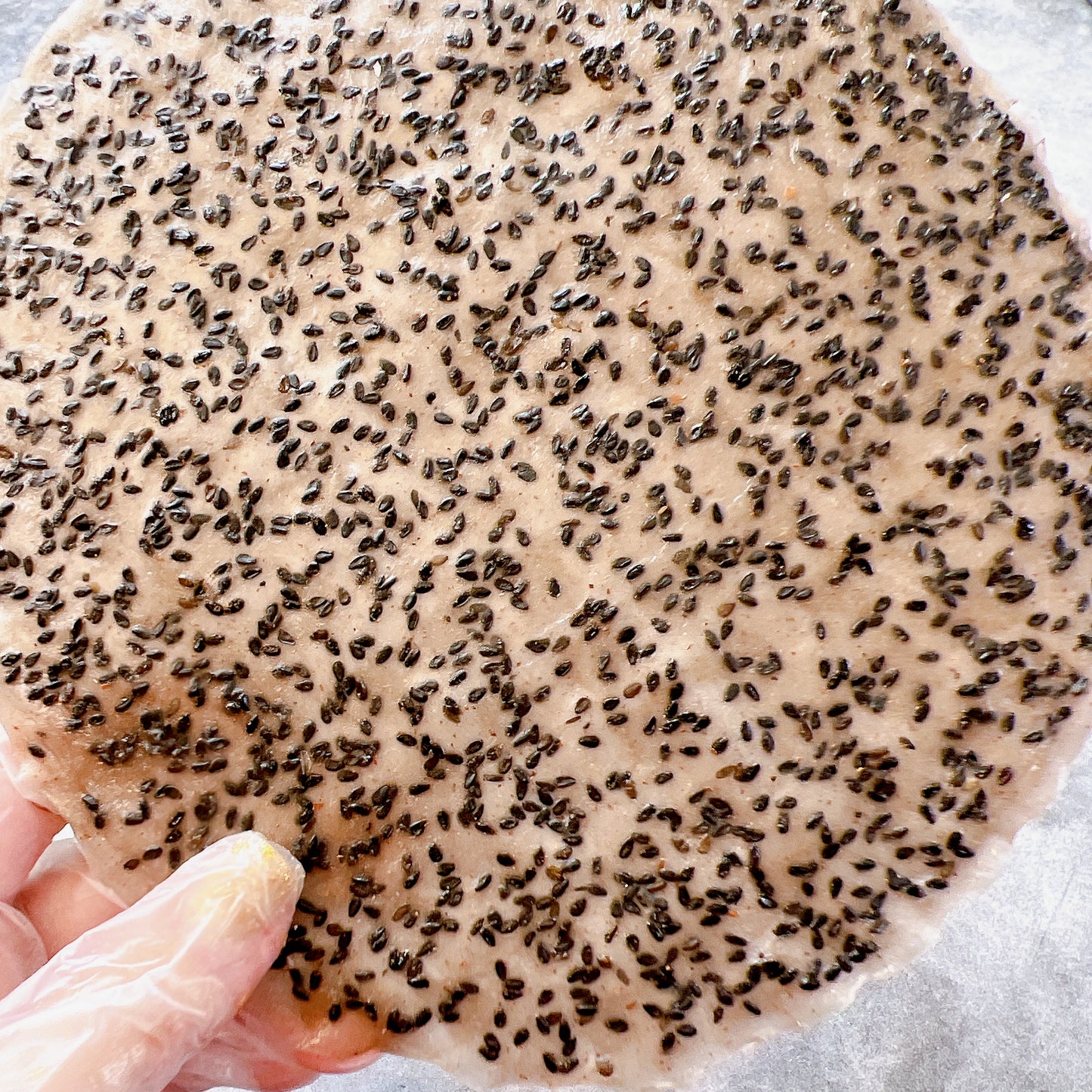 E08-Coconut Sesame Rice Paper- Bánh Tráng Nướng Mè Đen Cốt dừa
