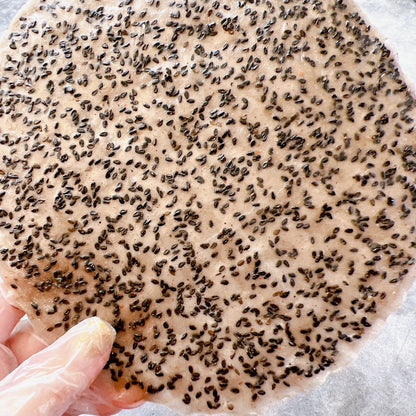 E08-Coconut Sesame Rice Paper- Bánh Tráng Nướng Mè Đen Cốt dừa