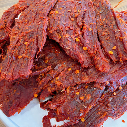 A56: Mild Flank Steak Beef Jerky- Khô Bò Pháp Cay Ớt Thượng Hạng Cay Ítn