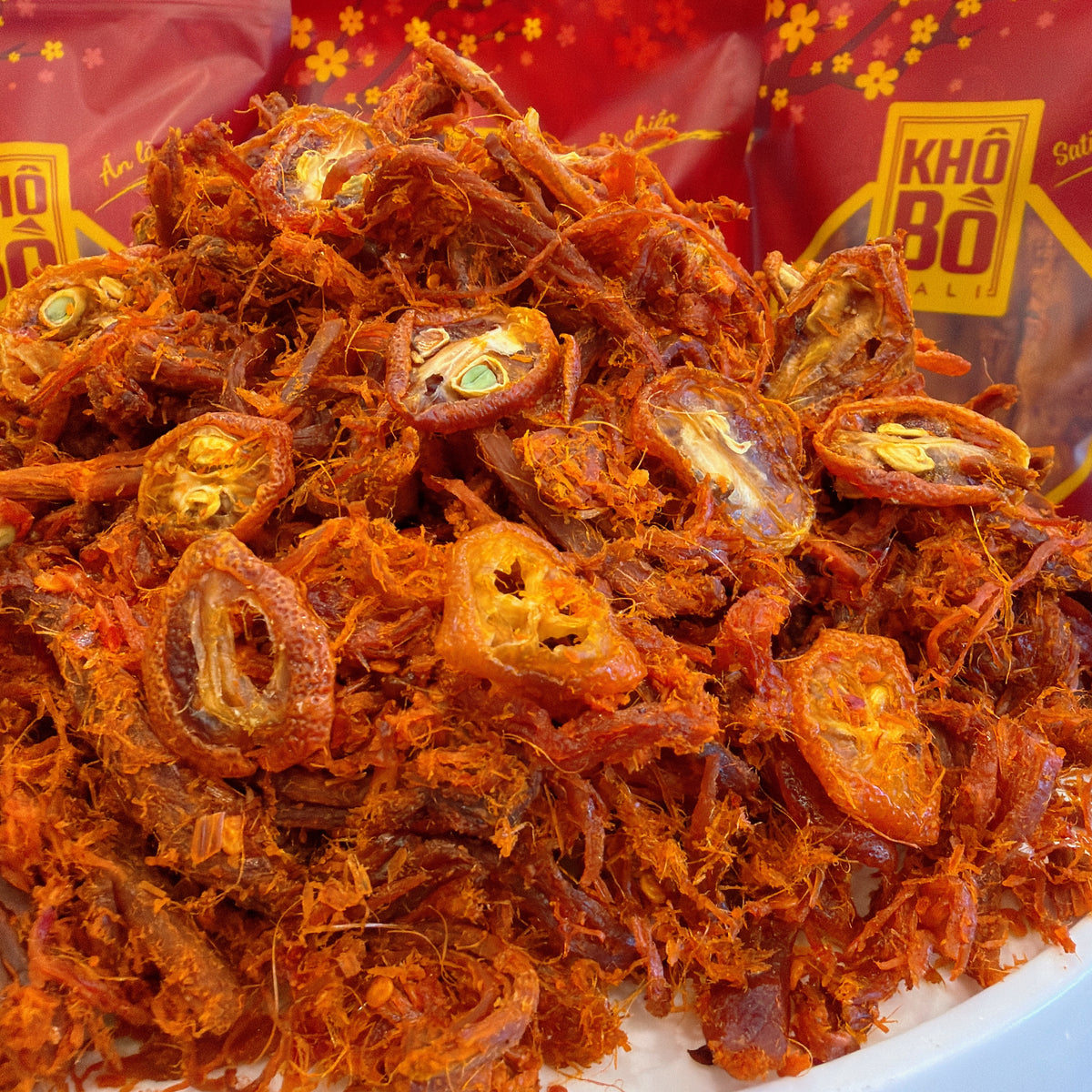 A68: Spicy Lemongrass & Kumquats Beef Jerky - Khô Bò Xả Tắc