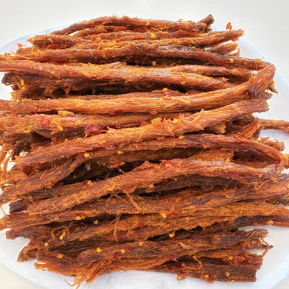 C28:Spicy Garlic Beef Jerky- Khô Bò Cháy Tỏi Cay