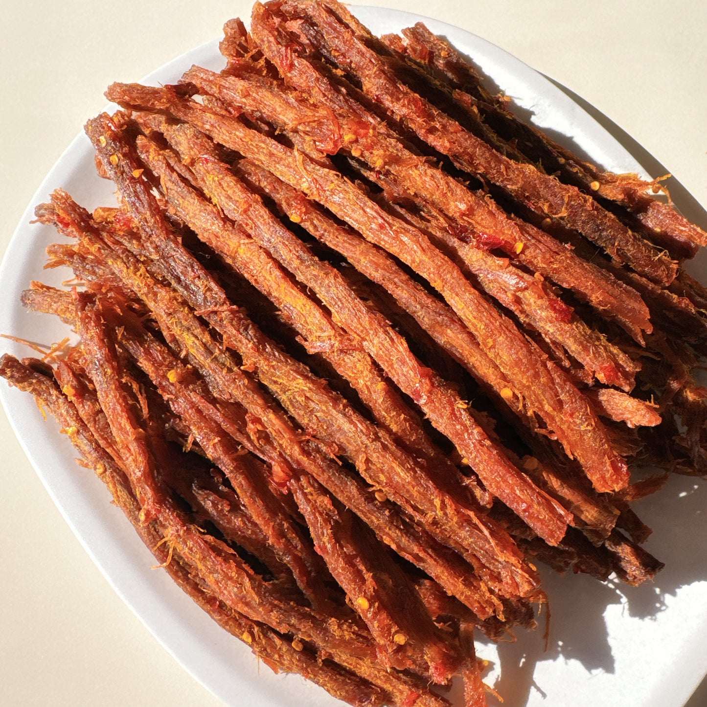 C28:Spicy Garlic Beef Jerky- Khô Bò Cháy Tỏi Cay